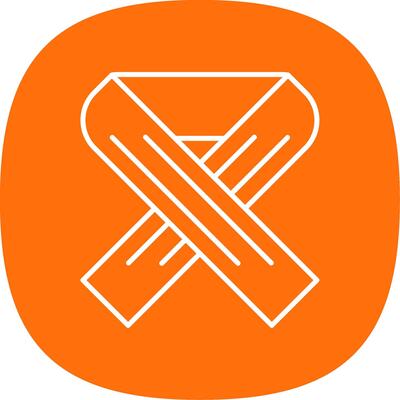 Scarf Line Curve Icon
