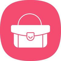 mujer bolso línea dos color icono vector