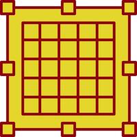 Grid Line Two Color Icon vector