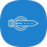 Belt Line Curve Icon vector