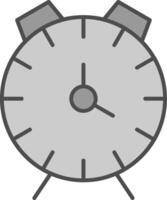 alarma reloj relleno icono vector