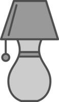 Table Lamp Fillay Icon vector