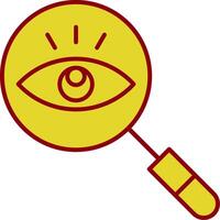 Observation Line Two Color Icon vector