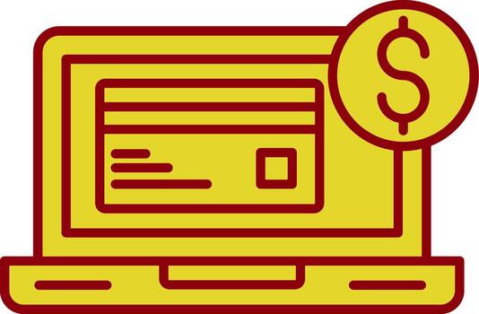 Payment Method Line Two Color Icon vector