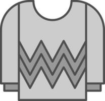 jersey relleno icono vector