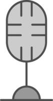 Microphone Line Two Color Icon vector