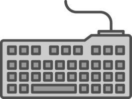 Keyboard Fillay Icon vector