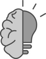 Brainstorm Fillay Icon vector