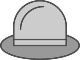 sombrero relleno icono vector