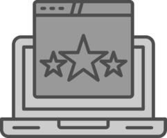 Rating Fillay Icon vector