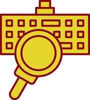 Keylogger Line Two Color Icon vector