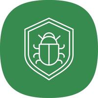 Antivirus Line Curve Icon vector