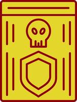 Shield Line Two Color Icon vector