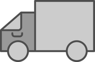 Delivery Truck Fillay Icon vector