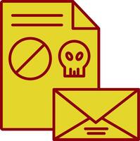 Spam Line Two Color Icon vector