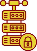 Server Line Two Color Icon vector