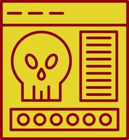 Malware Line Two Color Icon vector