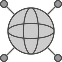 Internet Fillay Icon vector