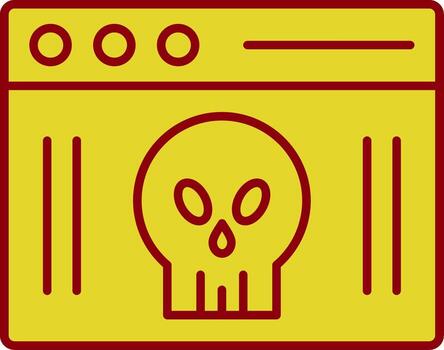 Webpage Line Two Color Icon vector