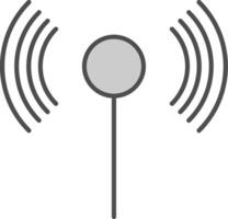 Wifi relleno icono vector