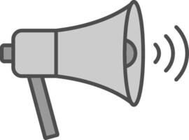 Megaphone Fillay Icon vector