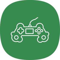 Gaming Line Curve Icon vector