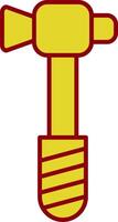 Hammer Line Two Color Icon vector