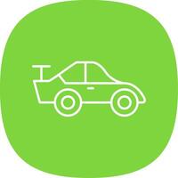 Car Line Curve Icon vector
