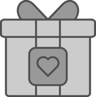 Gift Fillay Icon vector