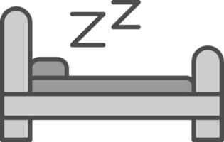 Bed Fillay Icon vector