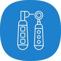 Medical Equipment Line Curve Icon vector