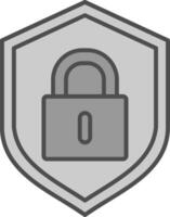 Lock Fillay Icon vector