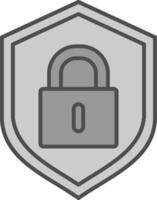 Lock Fillay Icon vector