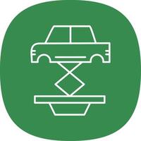 Car Repair Line Curve Icon vector