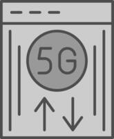 Bandwidth Fillay Icon vector