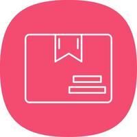 Box Line Curve Icon vector