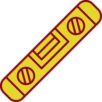 Spirit Level Fillay Icon vector