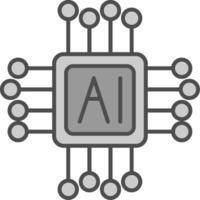 AI Fillay Icon vector