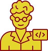 Programmer Fillay Icon vector