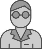 scientist Fillay Icon vector