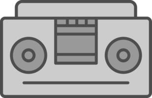 Tape Recorder Fillay Icon vector