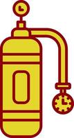 Oxygen Tank Line Two Color Icon vector