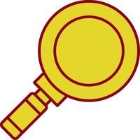 Magnifying Glass Line Two Color Icon vector