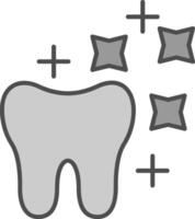 Tooth Whitening Fillay Icon vector