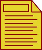 Note Line Two Color Icon vector