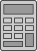 Calculator Fillay Icon vector