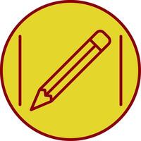 Pencil Line Two Color Icon vector
