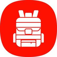 Backpack Line Two Color Icon vector