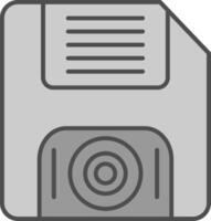 Floppy Disk Fillay Icon vector