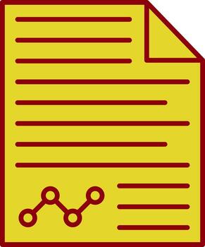 Contract Line Two Color Icon vector